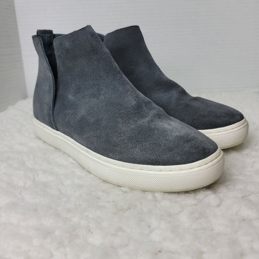 Birdies Falcon Womens Sneaker Bootie Size 7 Water Resistant Gray Suede Shoes